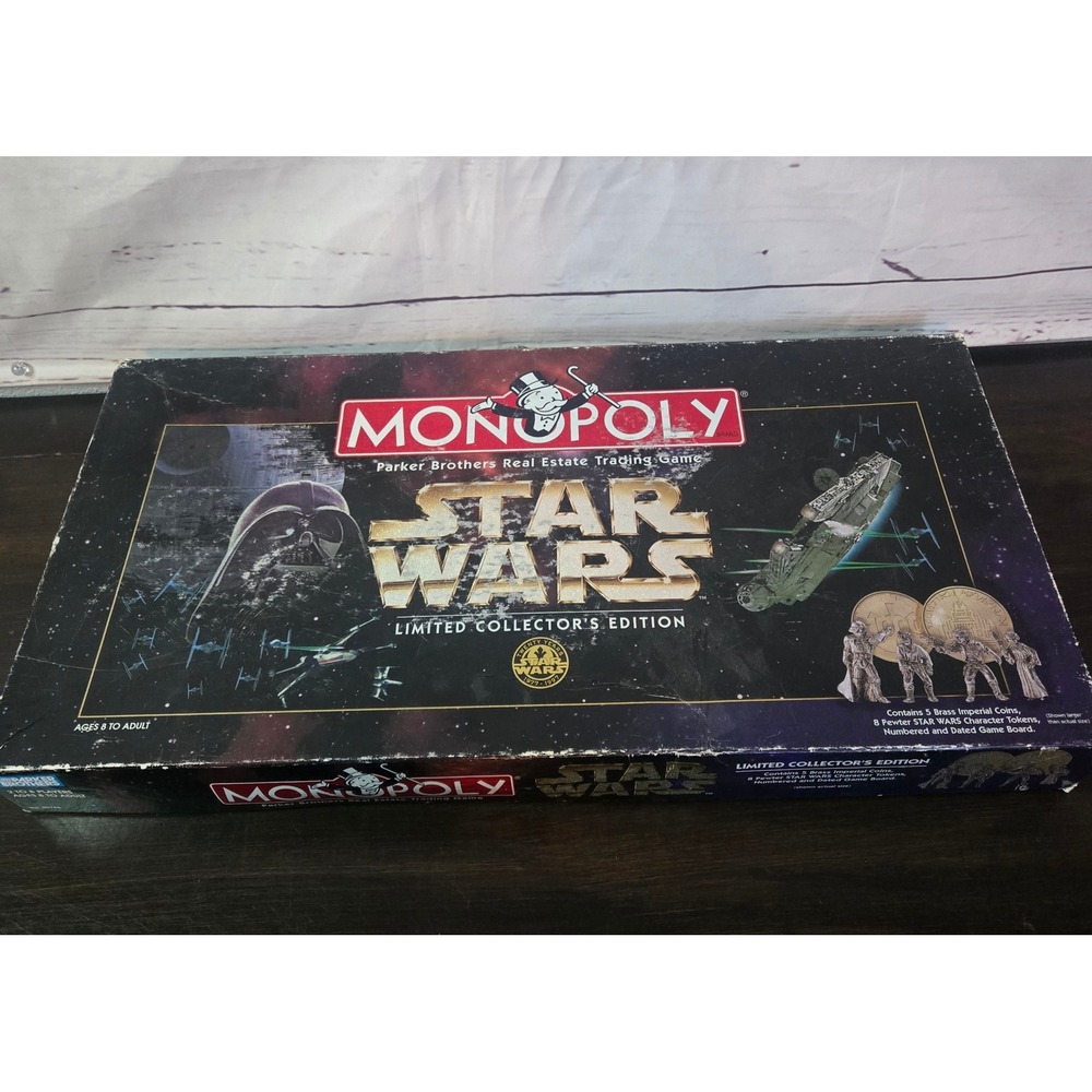 Monopoly Star Wars Limited Collector's Edition 1996‎ Parker Brothers Board Game